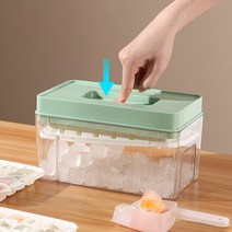 요우니 원터치 얼음트레이 실리콘 아이스트레이 28구 2p 얼음틀 +얼음보관통+숟가락, 화이트
