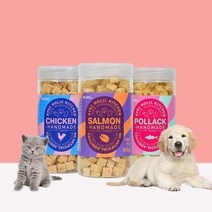 아베크 펫 동결건조 간식 골라담기, 야채랑 연어 큐브65g 1개, 65g