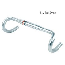에어로핸들바 자전거 핸들바 알루미늄 핸들 바 드롭 26mm 318mm x 380mm 400mm 420mm 클래식 실버 MINIVELO 700c 도로 투어링, 31 8 x 420mm