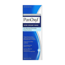 PanOxyl Acne Creamy Wash Benzoyl Peroxide 4%(170 g)/ 화농성 염증 여드 완화 클렌저 / 펜조일 퍼옥사이드 4% 함유 / 데일리 케어, 170g