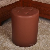 원형체어 인테리어 병원 스툴 간이 의자 노래방, 10. 레더브라운35/45cm