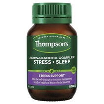 Thompsons 톰슨 아슈와간다 컴플렉스 스트레스 수면건강 Ashwagandha Complex Stress Sleep 60정, 1개
