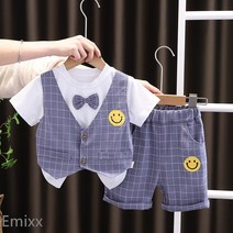 Emixx 아동 여름 마갑 상하복 반팔 세트 - LGS 1091