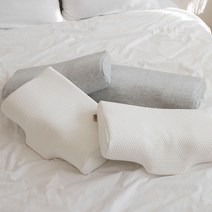이제잠 코끼리 메모리폼 기능성 경추베개, 그레이+화이트