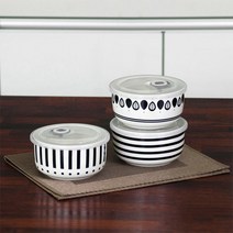 모던라인 밀폐찬통 중 3p 세트, 1세트, 찬통 3p + 뚜껑 3p