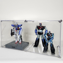 피규어 레고 건담 아크릴 장식장 진열장 아크릴 조립식 케이스 엠블럭스페셜 X6타입 더블 1칸형(앞/뒤덮개포함), X6타입 더블1칸형(가로형), 1) X6타입 더블 기본형 흰색포인트