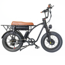 전기자전거 경량접이식전기자전거 24인치전기자전거면세 SMLRO 레트로 카고 전기 자전거 48V 1000W 듀얼 모, 01 With Rack A, 01 7