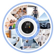 미니 CO2 기 NDIR 센서. B 이산화탄소 공기 에어질 모니터. 가정용 LED . 실내 사무실 여행용. 3in 1., 02 섭씨 온도