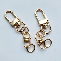 키링열쇠고리 키홀더, 10개, 02-키링골드 열쇠고리