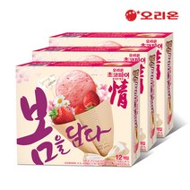 오리온 초코파이 봄 담은 딸기 12P(408g) X 3개, 34g