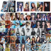 뉴진스포카 아이돌 포카 뉴진스 굿즈 포토카드 55 개대 카드 사진 앨범 관심 고품질 책갈피 사진 인쇄 사진 팬 선물 50, 뉴진