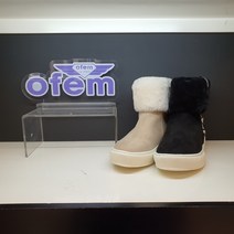 오브엠 여성 천연 소가죽 앵클털부츠 F23A7644 털부츠