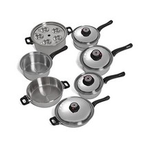 [해외] 세계 7겹 스팀조절 17pc T304 스텐 쿡웨어 세트