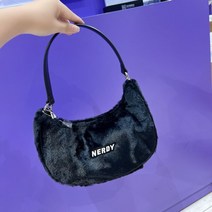 NERDY 널디 메신저 만두가방 퍼 숄더백 토트백 모피