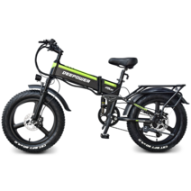 2022 DEEPOWER 1000W 접이식 전기자전거 20인치 55KM/H 17.5AH 팻바이크 mtb 산악전기자전거, 블랙(관세포함)