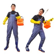 가슴장화 보급형 해루질 장비 낚시 웨이더 전신 바지 무릎 멜빵 갯벌체험 체스타, 가슴장화(어린이용), (블루)220mm