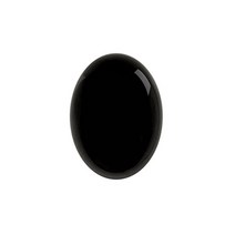 블랙큐빅 캐보션스톤 타원 9x7mm 뒤가 평평한 캐보션, 단품