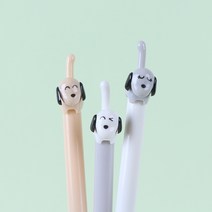 강아지 동물 캐릭터 볼펜 3color [귀여운 특이한 신기한 예쁜볼펜 판촉 펜 국산], 베이지