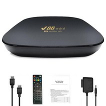 안드로이드셋탑 안드로이드tv 박스 tv셋톱박스 V88 미니 스마트 TV 박스 안드로이드 7.1 H3 멀티 코어 2.4G, 01 2GB  16GB_02 Eu 플러그