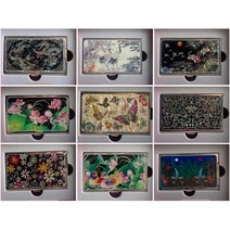 전통 자개 명함집 지갑, 3.송학