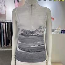 엘르골프 [2001안양점] 그린픽쳐 반집업 슬리브리스