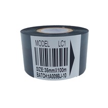 날인기먹지 30mm 100m 25 35 LC1 코드 리본 포장 열 전달 날짜, LC1x 업그레이드 40mm 100MX10개