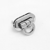 가방잠금 버클 락장식 뜨개질, 10 명품 회전잠금 타원형 실버