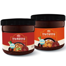 꾸버가 만능양념 만능소스(볶음요리 전골요리) 만능볶음양념 600g+만능전골양념 600g, 1세트