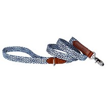 OLLIN PETS Essential Classic Genuine Leather and Elegance Textile Pet Leashes Medium Standard Dog, 1