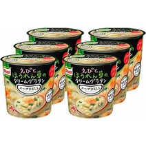 아지노모토 쿠놀 수프 deli 새우와 시금치 크림 그라탕 수프 파스타 46.2g×6개 (컵 수프 수프 파스타 식품 정리 구입)