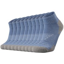 Ortis 면 수분 흡수 메시 통기성 러닝 쿠션 로우 컷 양말 남성용 10팩 블랙 10쌍 Shoe Size: 6-12 [관부가세 포함] 814986, Denim 10 Pairs