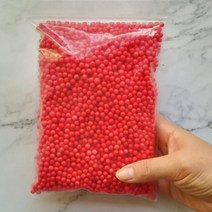 15g 4-6mm 여러 가지 빛깔의 폴리스티렌 스티로폼 폼 비즈 다채로운 미니 볼 필러 상자 병 공예 DIY 장식, 08 4-6mm Red 15g_01 4-6mm