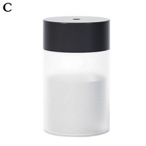260ML USB 초음파 가습기 LED 램프 미니 에센셜 오일 디퓨저 자동차 청정기 아로마 음이온 미스트 메이커 로맨틱 라이트, 02 Black
