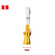 1pc 범용 자동차 배기 터보 휘슬 배기 파이프 블로우 오프 자동차 튜닝 액세서리 smlxl 크기 마후라 머플러, 금