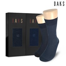 닥스(양말) [닥스양말] 신사2족세트 면스판장목 작은다이아 20334