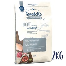 보쉬 사나벨 고양이사료 사나벨사료 2kg - 어덜트 라이트(다이어트) 건식사료, 단품