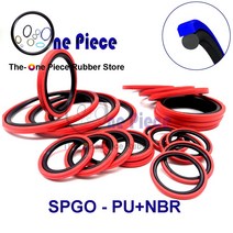 SPGO 높은 크기 = 3.2 4.2 6.38.1mm Glyd 링 유압 씰 피스톤 콤팩트 씰 PU NBR Orings GSF 폴리 우레탄 N, 05 35x3.2