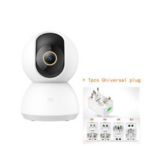 Xiaomi Mijia 1296P 울트라 HD 2K 스마트 IP 카메라 와이파이 팬 틸트 야간 투시경 360 ° 비디오 웹캠 베이비 시큐리티 모니터 야간 투시경, 05 Universal plug
