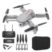 미니 입문용 어린이 카메라 촬영용 드론 e88 rc drone 4k hd dual 위한, 4k 듀얼 카메라 그레이