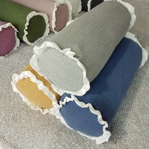 토라의집 높은 원형 메밀베개 바이오칩 대형, 항균바이오칩, 차콜, 3.프릴누빔