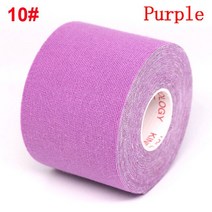 발꿈치 무릎 보호대 5크기 방수 Kinesiology 체육 테이프 붕대 스포츠 무릎 보호대 복구 달아서 테니스 근, 04 7.5cmX5m, [10] Purple