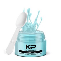 KP Pigments 에폭시 안료 예술 및 공예 주얼리 및 컵용 스푼이 있는 에폭시 수지 틴트(아크틱 화이트), TiffBlue