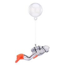 대형 중형 소형 어항을 위한 형광 다이버 수족관 장식, 하얀색