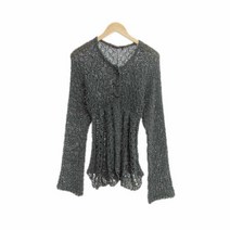 mariani 그레이 그물가디건 여자 0432