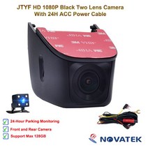 차량용 블랙박스 블랙박스2채널 가성비블랙박스 자동차 DVR 비디오 녹음기 도요타 코롤라 라브 4 어벤시스 t25 야리스 현대 닛산 폭스바겐 대시 캠 카메라용 2K 4K, 7.FHD Black Two ACC24H - 64 GB