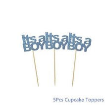 Chicinlife 1피스 소이나 사진 부스 프레임 소품 생일 파티 장식 베이비 샤워 성별 공개 Photobooth Supplie, 5Pcs