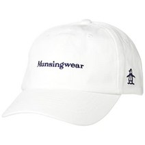 Munsingwear 먼싱웨어 골프캡 FW 22년 모델 원워시 친환경 남성 골프모자, 화이트