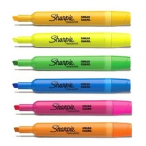 샤피 엑센트 탱크 형광펜, 24개입, 형광핑크