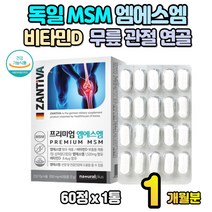 독일 MSM 엠에스엠 비타민D 무릎관절 건강 1개월분 디메틸설폰 손목 손가락 연골 시니어