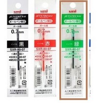 유니 제트스트림 3색 4색 다색펜(멀티펜) 리필심 + 사은품(3M 포스트잇 653 100매), SXR-80-07 녹+사은품(주문수량만큼 100%)